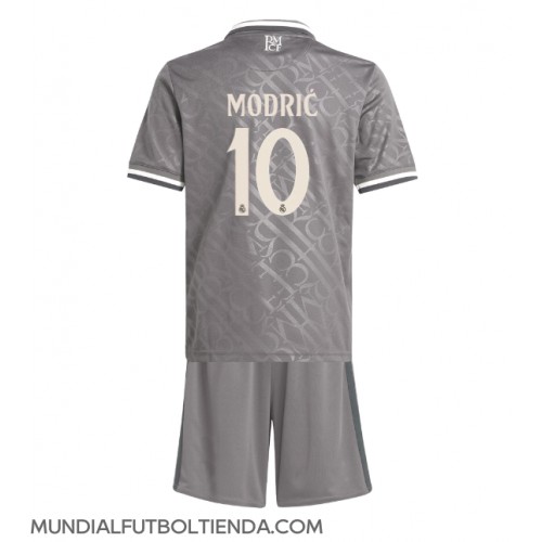 Camiseta Real Madrid Luka Modric #10 Tercera Equipación Replica 2024-25 para niños mangas cortas (+ Pantalones cortos)